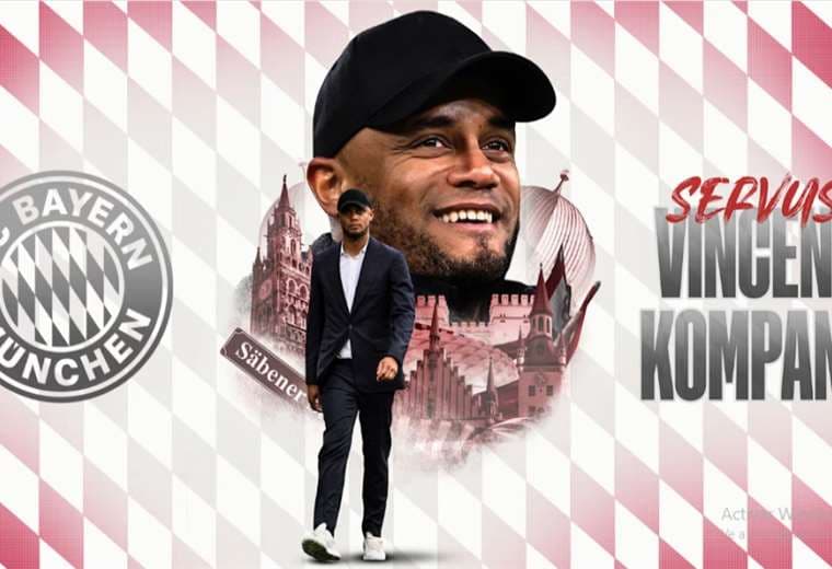 Imagen con la que el Bayern Múnich anunció la llegada de Kompany