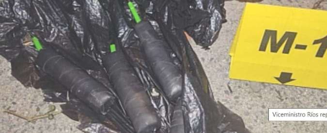 Explosivos encontrados en El Alto