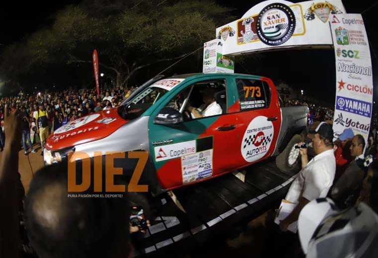 Largada simbólica del Rally San Javier. Jorge Gutiérrez