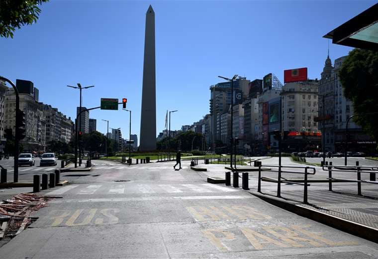 Calles vacías en Buenos Aires, Argentina /Foto: AFP