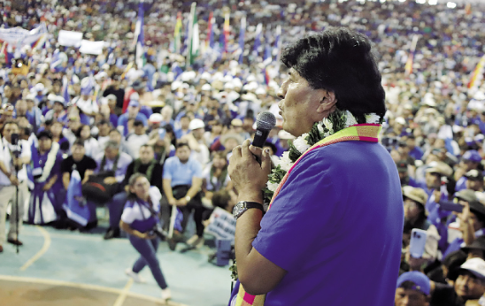 Evo Morales ratificó para hoy la realización del congreso del MAS evista