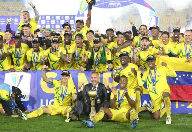 El festejo del campeón del torneo Apertura en Colombia. Foto: Internet