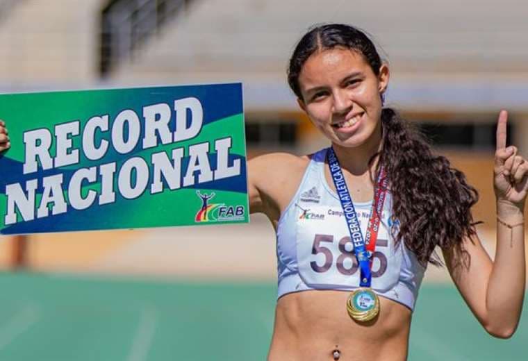 La cruceña Mariana Casanova impuso récord nacional en 100 metros planos