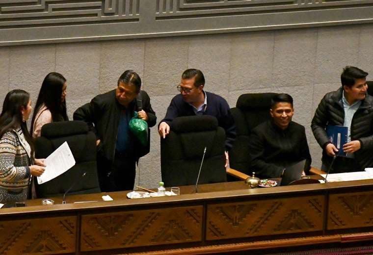 David Choquehuanca, suspendió la sesión en la que se definiría el receso parlamentario.APG