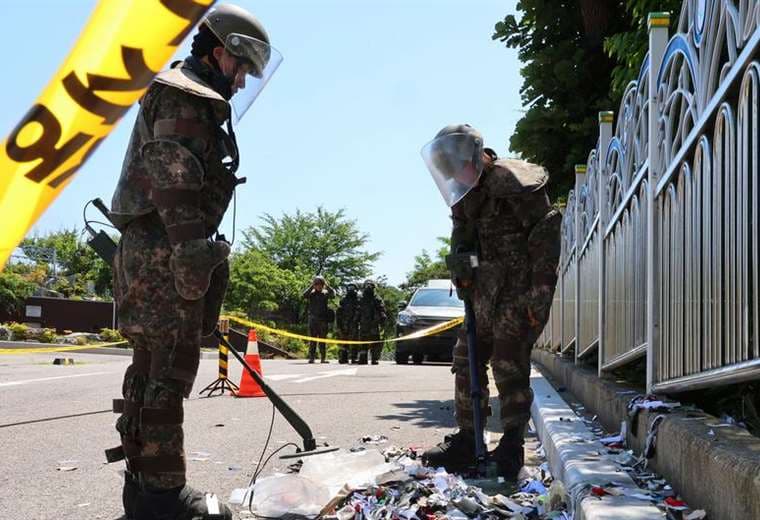 Corea del Norte envía otros 600 globos de basura a Corea del Sur