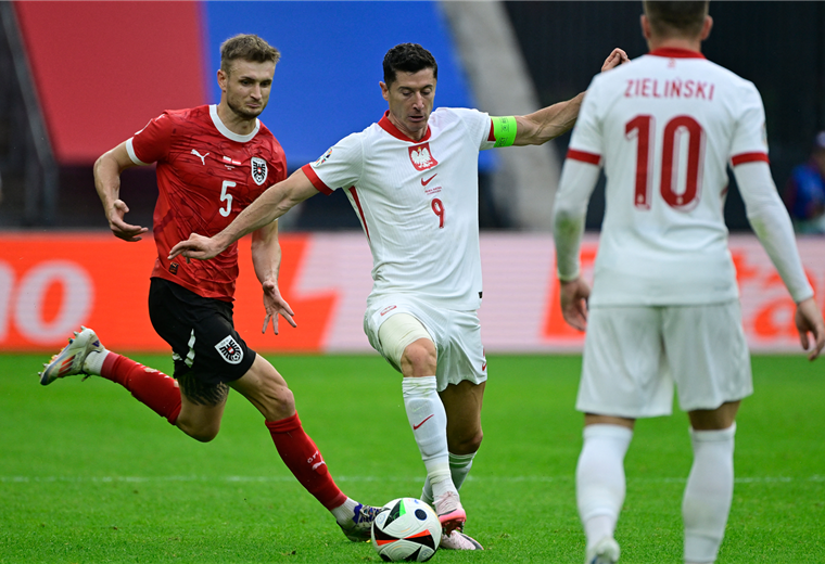 Austria deja a la Polonia de Lewandowski al borde de la eliminación en la Euro 2024