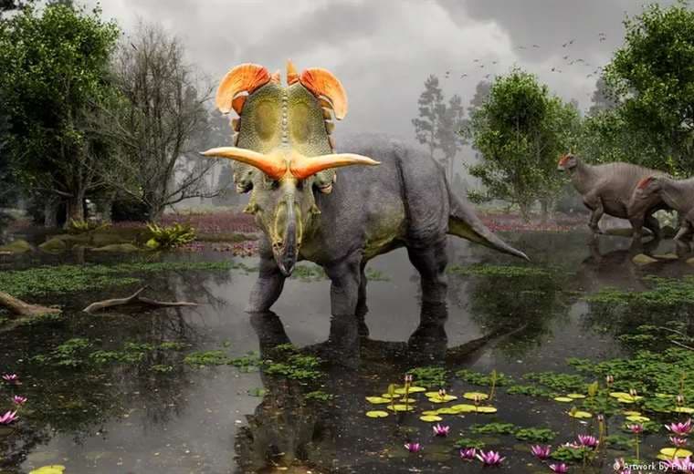 Sorprendente nuevo dinosaurio tenía cuernos como ningún otro