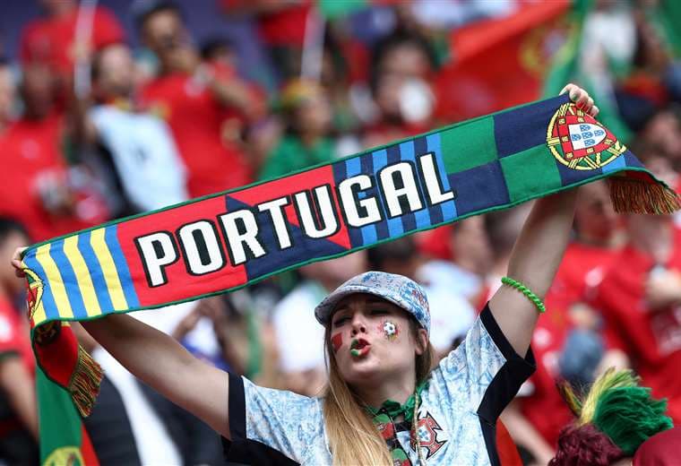Hinchas de Portugal en la Eurocopa 2024/Foto: AFP
