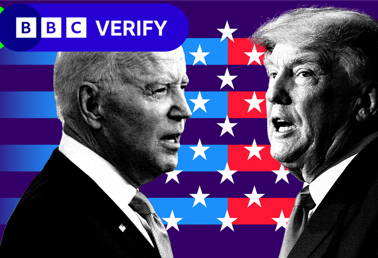 8 falsedades e inconsistencias en el debate presidencial entre Trump y Biden verificadas por la BBC 