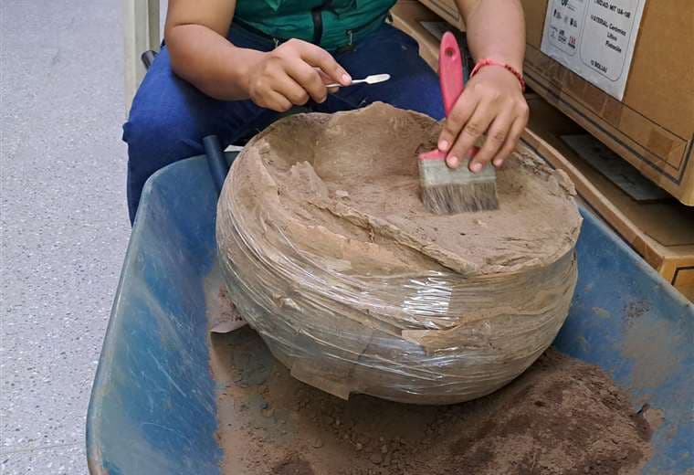 Comarapa: hallan piezas arqueológicas mientras realizaban instalaciones del servicio de agua potable