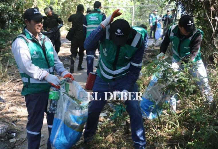Minga y arborización en el Cordón Ecológico. Fotos: Juan Carlos Torrejón
