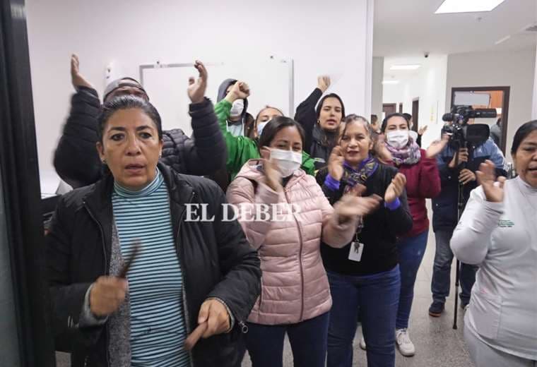 Protesta en el Banco de Sangre | Foto: Juan Carlos Torrejón