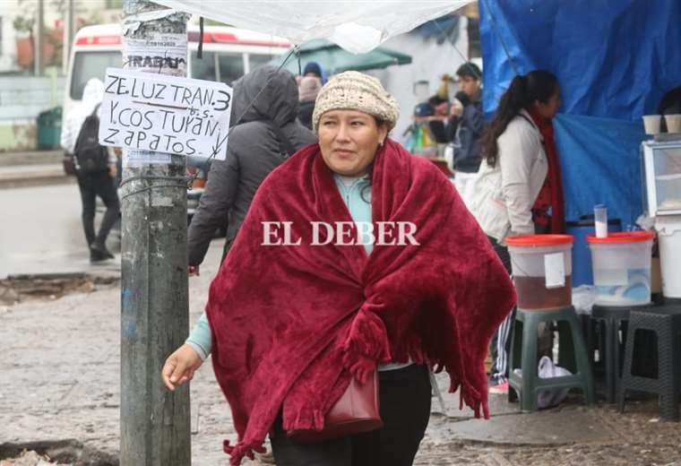 Intenso frío en Santa Cruz /Foto: Juan Carlos Torrejón