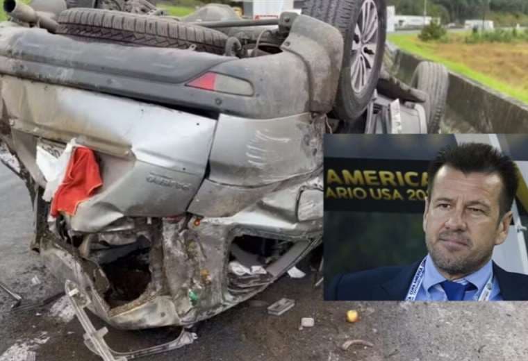 Dunga sufrió un accidente de automóvil en Brasil