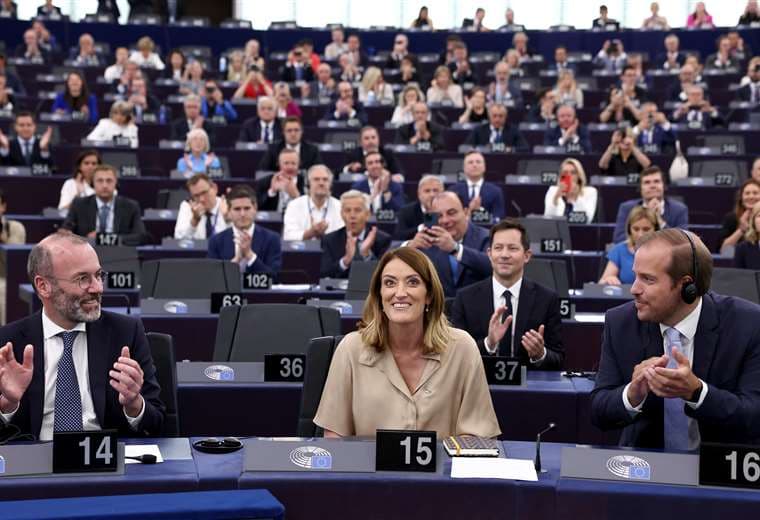 Roberta Metsola presidenta del Parlamento Europeo/Foto:AFP