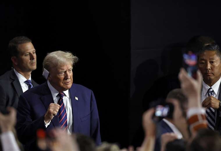 El expresidente estadounidense Donald Trump en la Convención Nacional Republicana / AFP 