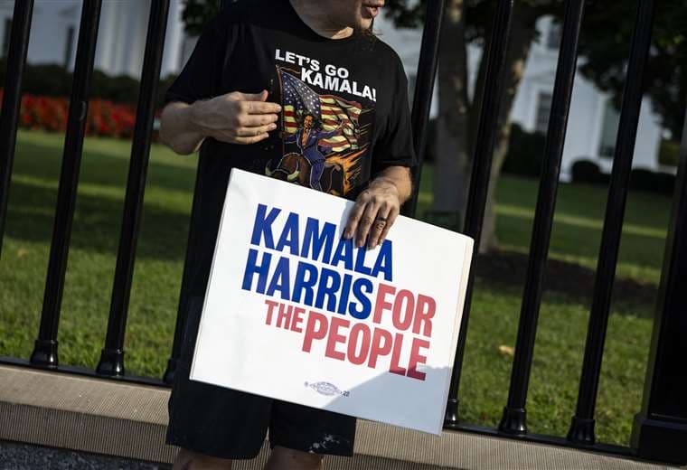 Kamala Harris recaudó 81 millones de dólares en 24 horas