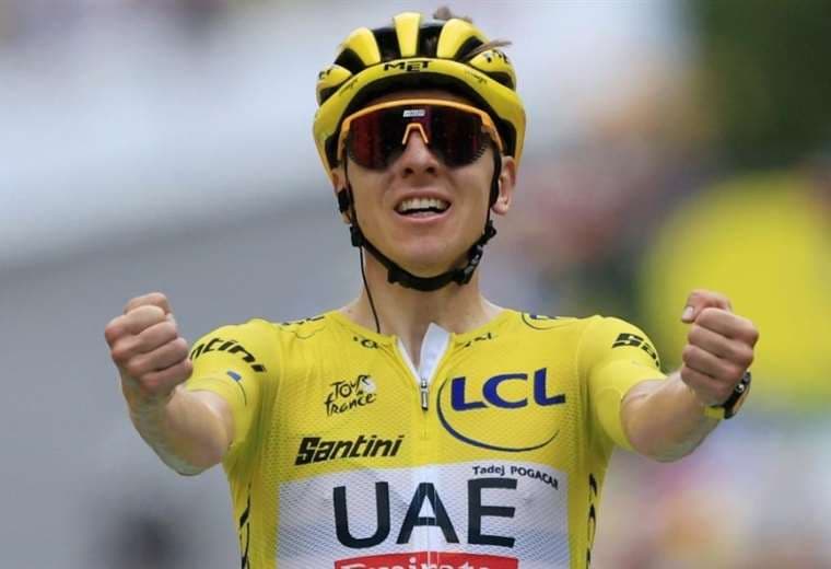 Tadej Pogacar ganó su tercer Tour de Francia, el domingo. Foto: Internet