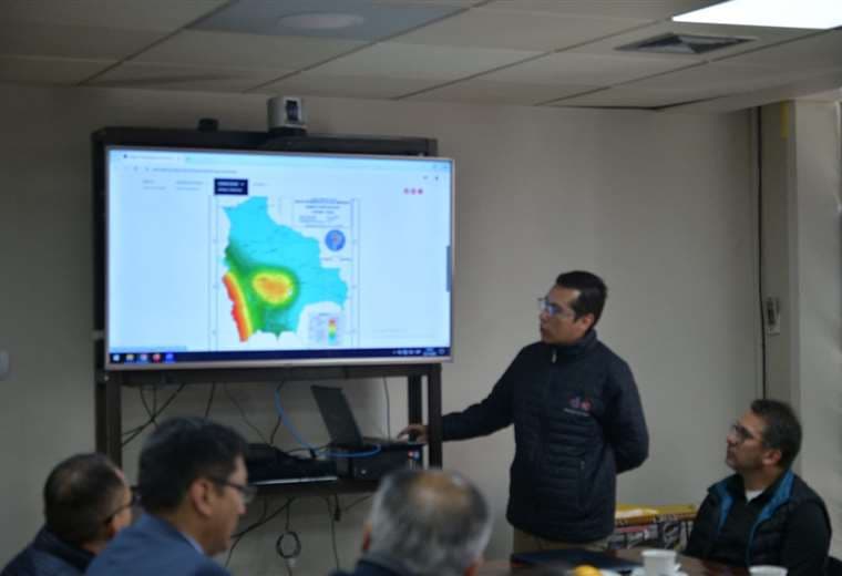 Reunión para analizar sismos en Bolivia/Foto: Alcaldía de La Paz