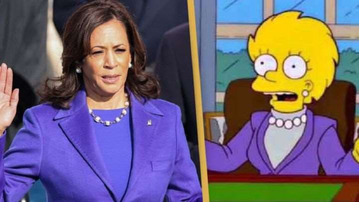 ¿Anticiparon “Los Simpson” el vestuario de Kamala Harris en la toma de posesión?