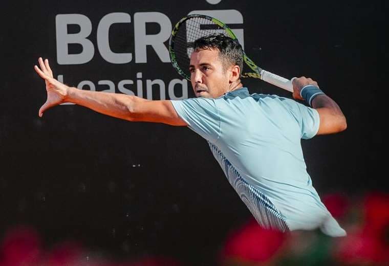 Hugo Dellien fue sembrado como la raqueta número 5 en Verona. Foto: Internet 