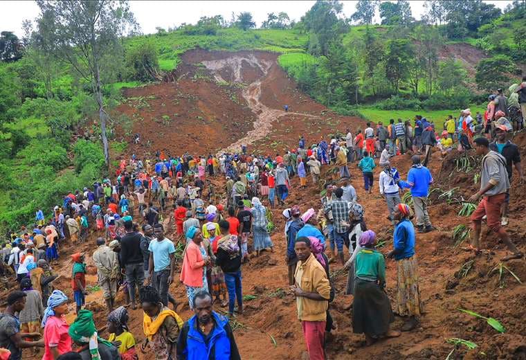 Deslizamiento de tierra en Etiopía / AFP