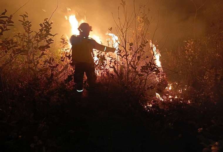 La Chiquitania concentra la mayor cantidad de incendios activos del departamento 