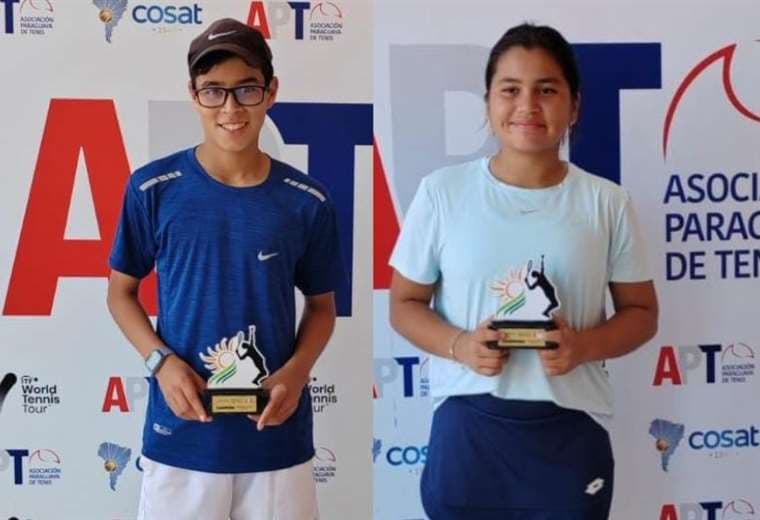Bolivianos lograron cinco títulos en el Paraguay Junior Open de tenis
