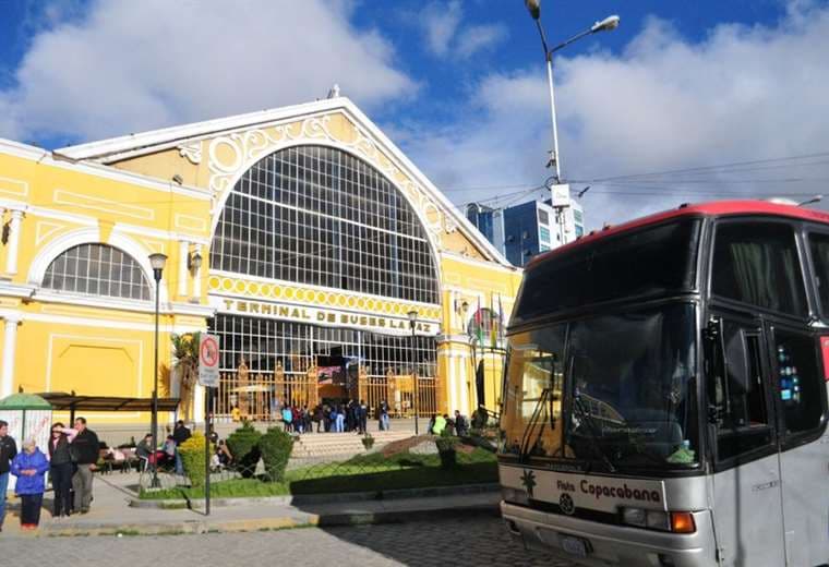 Terminal de buses de La Paz/Foto: RRSS