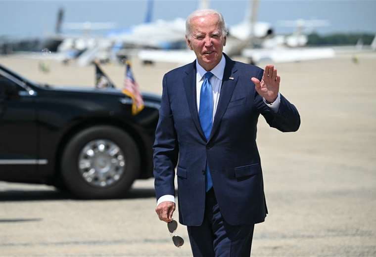 Joe Biden regresa a la Casa Blanca después de pasar casi una semana con Covid-19 / AFP  