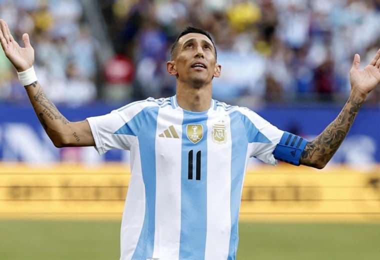 Di María fue campeón con Argentina en la Copa América, hace poco. Foto: Internet