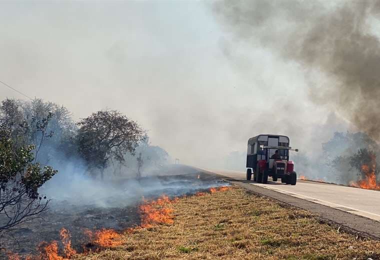 Hay una persona aprehendida por provocar incendio en Guarayos