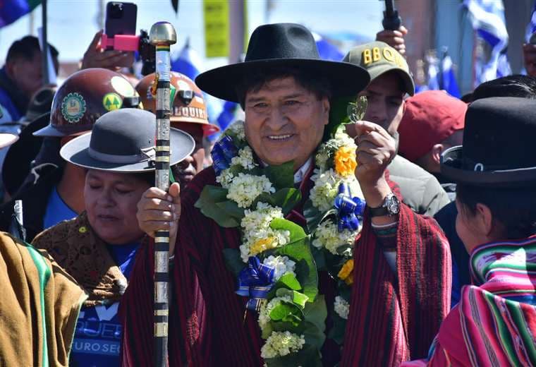 Evo Morales en El Alto /Foto: APG 