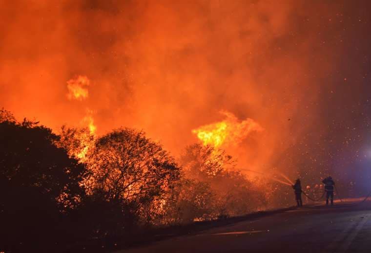 Se registran incendios en Roboré/Foto: Gobernación
