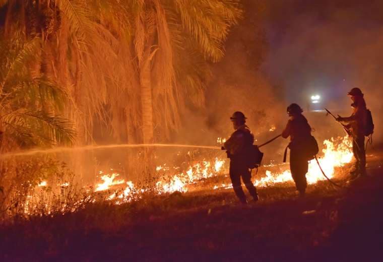 Se registran incendios en Roboré/Foto: Gobernación