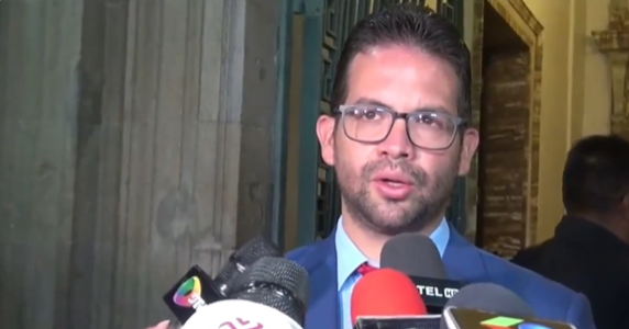 César Trompiz, embajador de Venezuela en Bolivia. Captura de Video