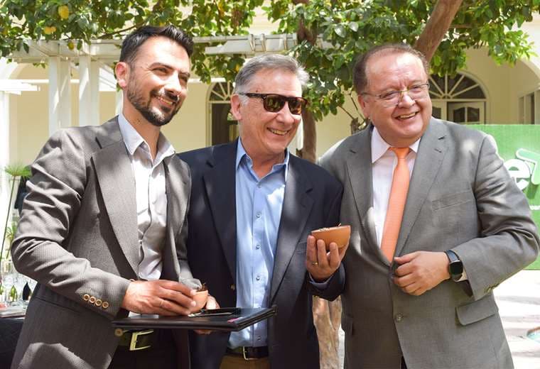 Santiago Laserna y Rolando López  miembros del Consejo de Economía Naranja de Cochabamba