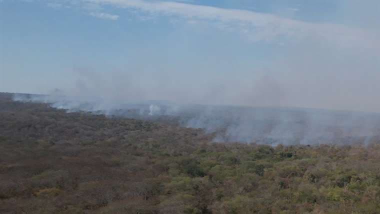 Roboré reporta cuatro comunidades asediadas por los incendios 