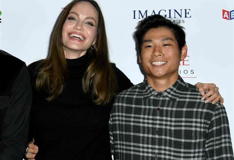 Angelina Jolie y Pax Jolie Pitt.