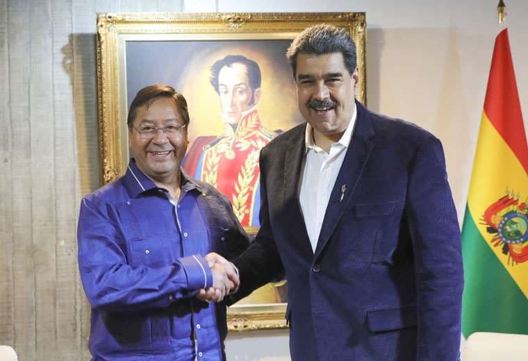 Arce y Maduro en un pasado encuentro. Foto: @LuchoXBolivia