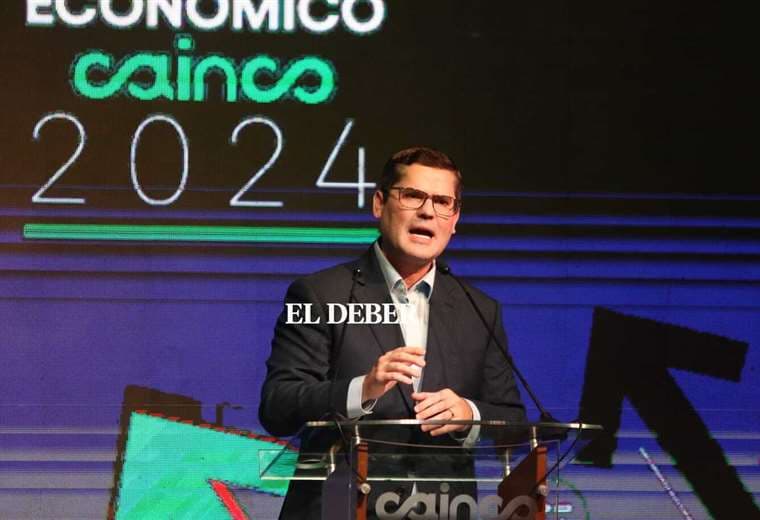 El presidente  de la  Cainco, cuestionó la política estatal /Foto: Juan Carlos Torrejón
