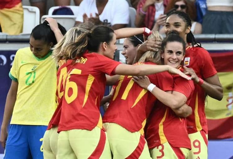 España venció (20) a Brasil en el fútbol femenino olímpico El Deber