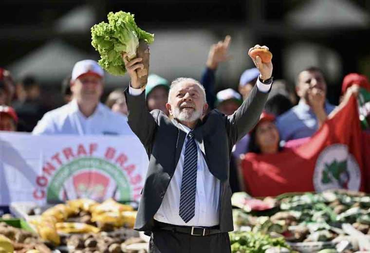 Luiz Inácio Lula da Silva Lula, presidente brasileño, en una feria de agricultura / AFP 