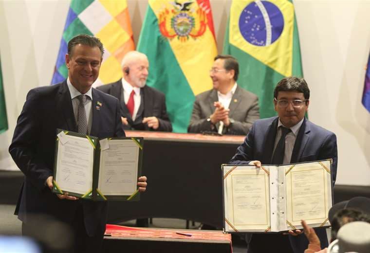 Bolivia y Brasil firman seis acuerdos en energía, minería, fertilizantes e industrialización 