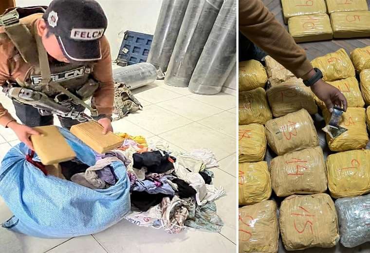 Frustran el envío de 50 paquetes con marihuana que estaban ocultos en encomienda de ropa