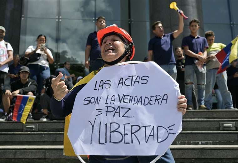 Actas de votación son cuestionadas en Venezuela, que tuvo comicios el  28 de julio. AFP