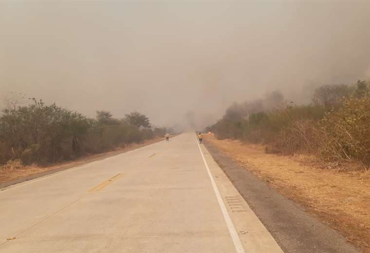 El incendio en Roboré se intensifica y amenaza a la comunidad Naranjo