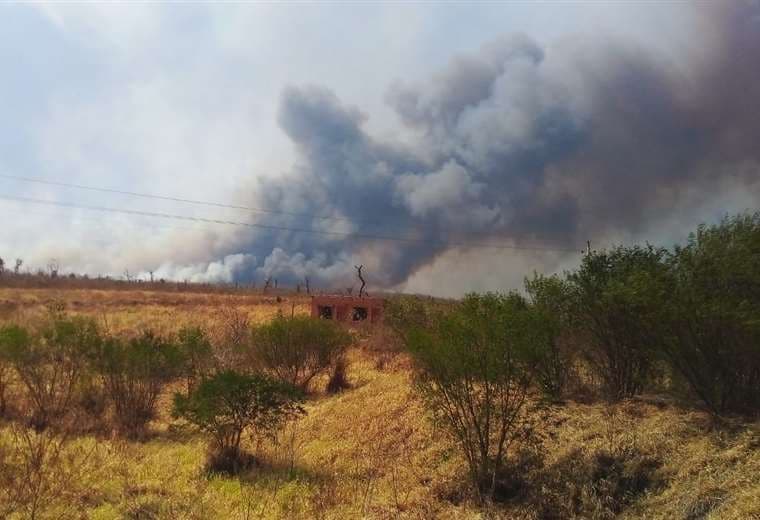 Incendio en Roboré 