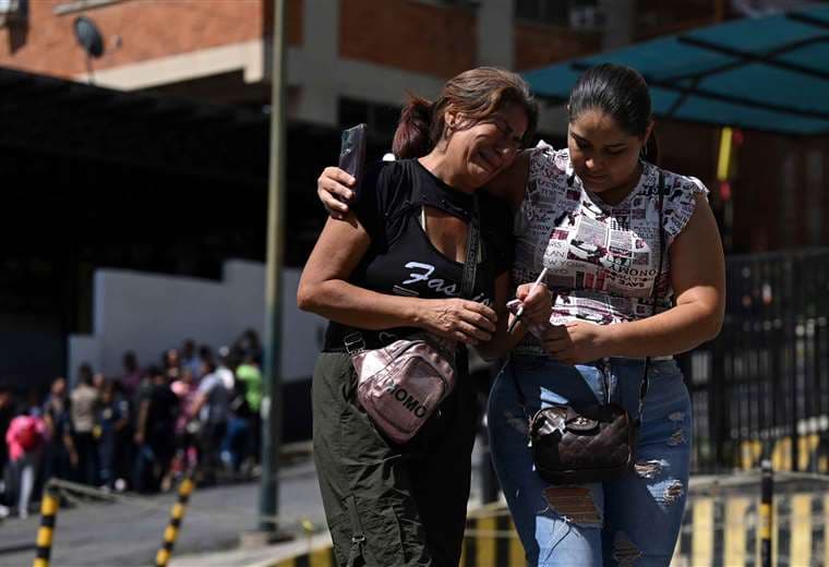 Llanto de impotencia en Venezuela /Foto: AFP