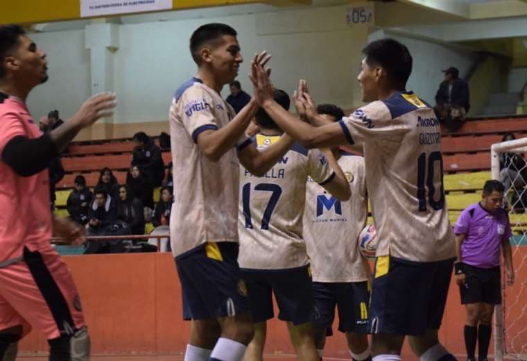 Víctor Muriel festejó una goleada ante Morales Moralitos de Oruro. Foto: V. Muriel